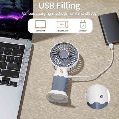 479 Mini Fan Rechargeable Table Fan Handheld Fan USB Fan Desk Fan Cooling Fan For Home , Office , Car, & Multi Use Fan DeoDap